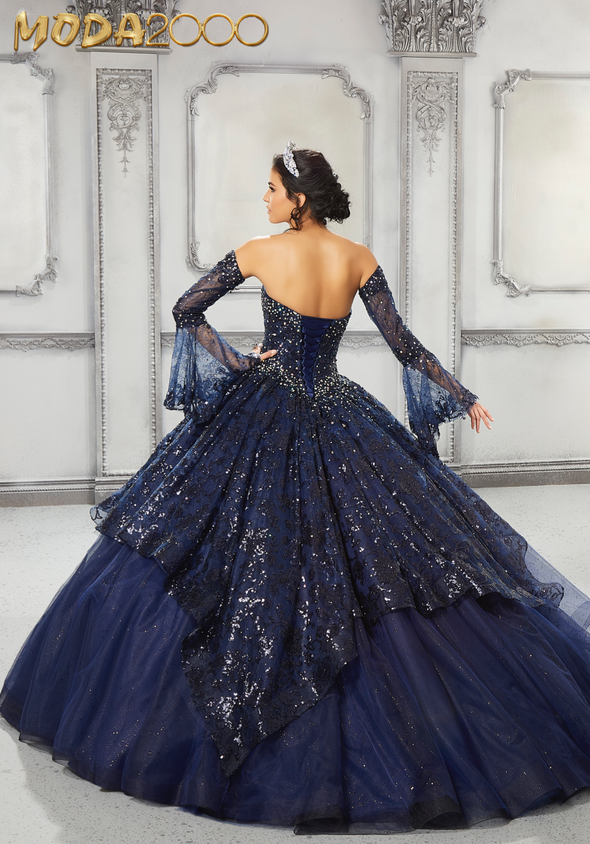 navy blue quince dress